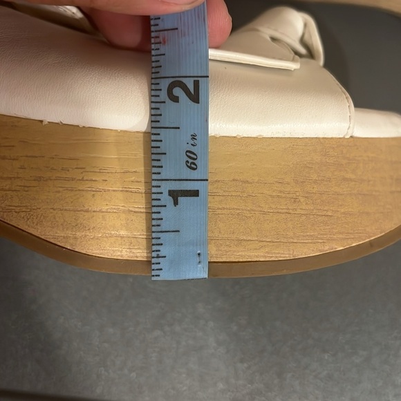 Sam & Libby Indie White Knot Platform Sandals Y2K Boho Retro Size 6 - Picture 15 of 16